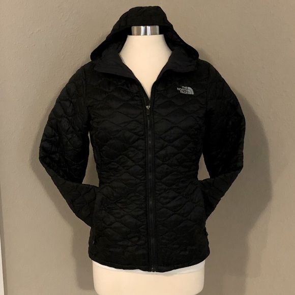 The North Face Jackets & Blazers - TNF The North Face Womens Thermoball Black Full Zip Packable Hooded Jacket (M)